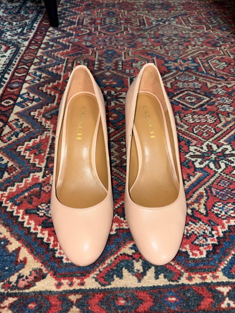 Coach Nude Block Heels - Picture 4 of 4